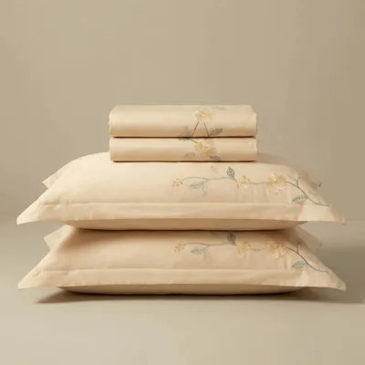 Produktbild von Bestickte PREMIUM Baumwoll-Satin-Bettwäsche Florence