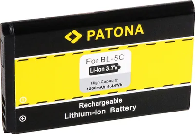 Produktbild von Ersatzakku - Nokia BL-5C / BL-5CA - 3,7 Volt 1200mAh Li-Ion