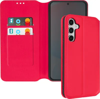 Image de Avizar, Classic Edition Kunstlederetui Samsung Galaxy S24 FE, Rot