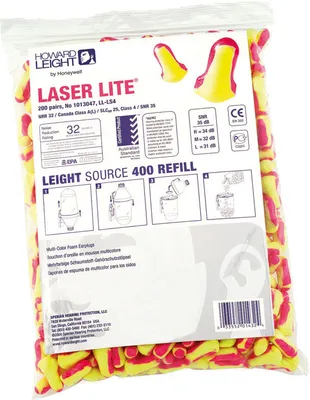 Produktbild von Nachfüllpackung Honeywell Laser Lite® Gehörschutzstöpsel, 200 Paar