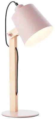 Image de BRILLIANT Lampe Swivel lampe de table rose mat | 1x A60, E27, 30W, convient aux ampoules normales (non incluses) | Avec interrupteur intermédiaire à cordon