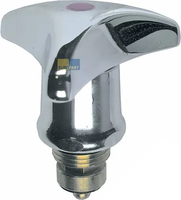 Produktbild von Europart Knebel 1/2" mit Innenoberteil Warmwasser rot für Armatur