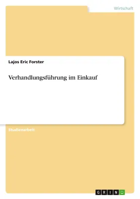 Produktbild von Verhandlungsführung im Einkauf