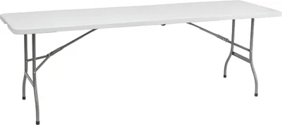 Obrázok produktu pre nabbi Cateringový skladací stôl Vivas 244x75 cm - sivá / biela