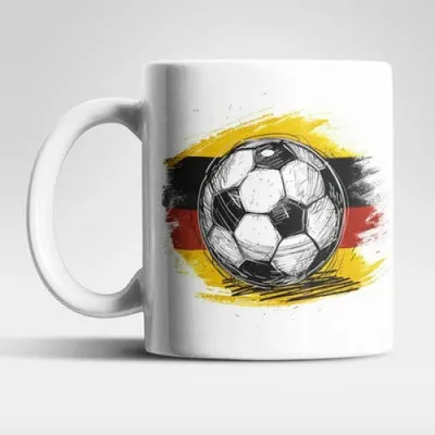 Produktbild von Deutschland Fußball Kaffeetasse Teetasse Geschenkidee 325 ml – 01