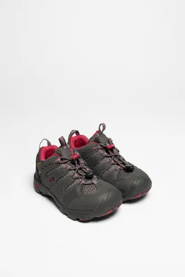 Immagine prodotto di Scarpe da trekking impermeabili per bambini Keen Koven WP, modello unisex, colore grigio, taglia: 27/28