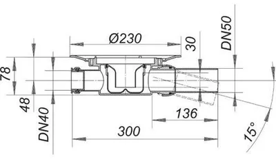 Produktbild von DALLMER Ablaufgehäuse 42 S Zulauf DN40, DN50