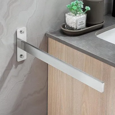 Produktbild von Famanu Handtuchhalter für die Wand - 38 cm, Edelstahl, Silber