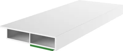Produktbild von 1,95 Meter | PVC Deckleiste 40mm | Farbe = Weiss | Fensterleiste Leiste Zierleiste Kunststoffleiste Hohlkammerleiste zur Fenster Montage