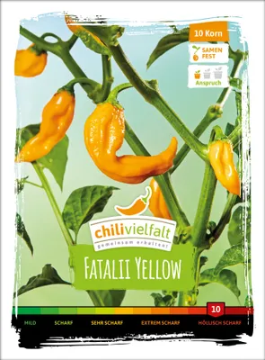 Produktbild von Chili Fatalii Yellow | Chilisamen von Chilivielfalt, Einzelartikel / komplette VE:Einzelartikel