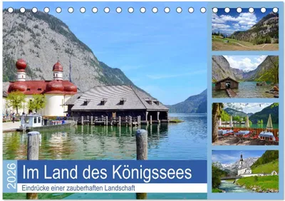 Produktbild von Im Land des Königssees (Tischkalender 2026 DIN A5 quer), CALVENDO Monatskalender