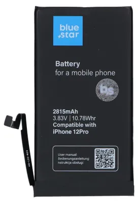 Zdjęcie produktu dla BATERIA odpowiednia dla Iphone 12/12 Pro 2815 mAh Blue Star HQ
