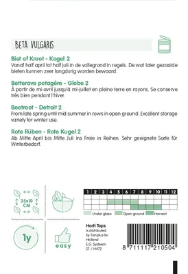Produktbild von Rote Rüben Rote Kugel 2 Detroit | Rübensamen von Hortitops
