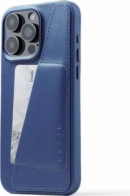 Produktbild von Mujjo Schützhülle Case Cover Handyhülle für iPhone 15 Pro Max Dunkelblau