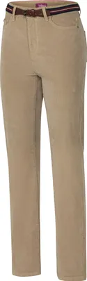 Produktbild von Belmina Damen Cordhose mit Gürtel, aus elastischem Feincordgewebe