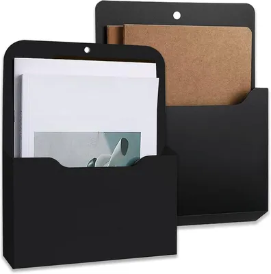 Produktbild von Magnetische Dokumentenhalter A4, 2 Stück, PP Kunststoff, für Wand und Kühlschrank