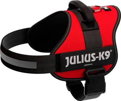 Productafbeelding van Trixie Julius-K9 Powerharnas, maat 1/L: 66-85 cm, rood