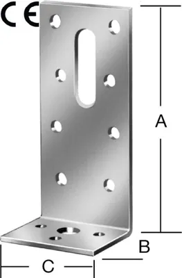 Produktbild von Vormann Winkelverbinder Schenkellänge 90x35mm Breite 40 mm - 70918000