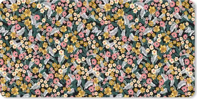 Produktbild von MuchoWow® Mauspad Mousepad Blumen - Regenbogen - Muster 60x30 cm - Mousepads - Maus Mat - Pad - Mausunterlage - Nachhaltig