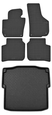 Produktbild von Gummimatten + Kofferraumwanne für Skoda Superb II 2008-2015 (Liftback) – Schwarz, passgenau – Wielganizator
