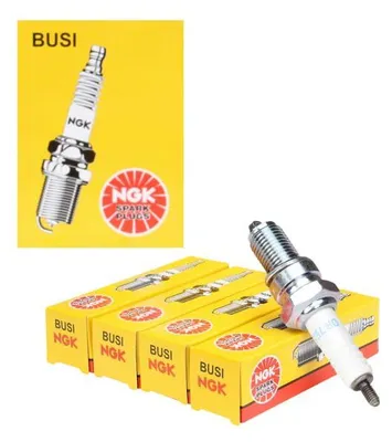 Image de 4 bougies d'allumage DR7ES NGK, norme SAE M4, référence 3123