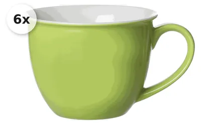 Produktbild von Jumbotasse 350ml 6er Set grün Doppio