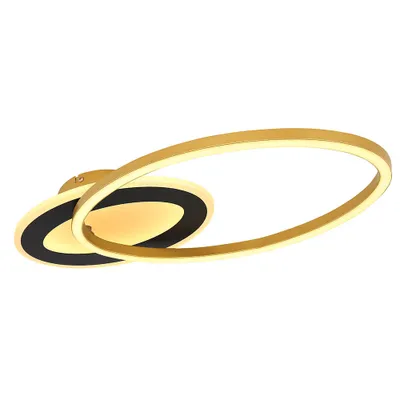 Produktbild von LED Deckenleuchte, drehbar, schwarz gold, L 53 cm