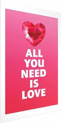Produktbild von Posterpapier Poster - Spectacular Heart 29.7x42 cm Text m-A-0901-ao-a