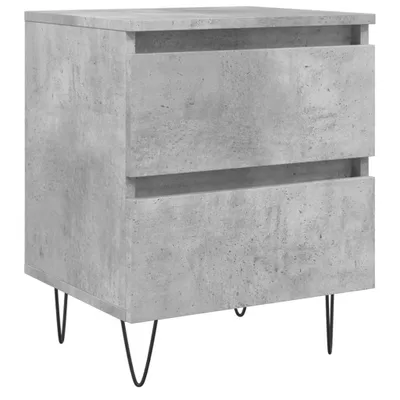 Produktbild von Nachttisch Betongrau 40x35x50 cm Holzwerkstoff