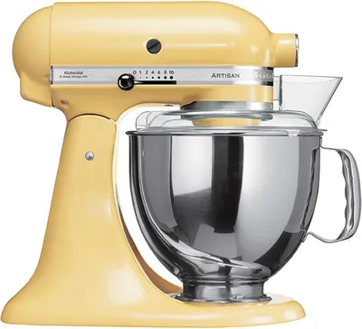 Zdjęcie produktu dla KitchenAid Artisan, Mikser stojący, Żółty, Bić, Ugniatać, Miksowanie, 1,45 m, 4,8 l, MAJESTIC YELLOW