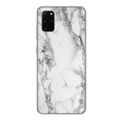 Produktbild von MuchoWow® Handyhülle Schutzhülle Hülle für Samsung Galaxy S20 Plus Marmor - Stein - Weiß - Grau - Schwarz - Marmoroptik Silikon Softcase Handy Hülle - Hartschale