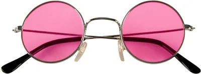 Produktbild von Hippie Brille rosa Farbe: silber