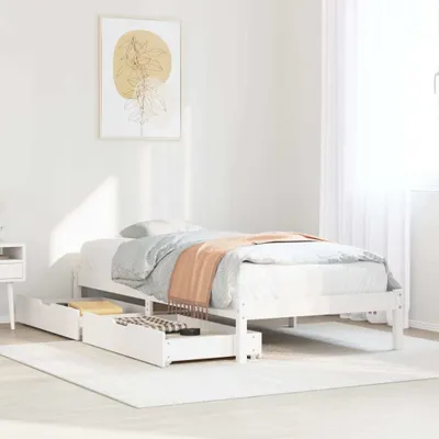 Immagine prodotto di Maison Exclusive - Letto senza Materasso Bianco 75x190 in Legno Massello di Pino