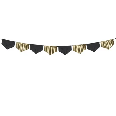Produktbild von Papier-Folien-Girlande Fransen, Mix, 3m