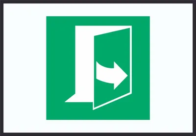 Produktbild von Tür öffnet durch Ziehen auf der linken Seite Symbol A2 (420x594mm) Schild