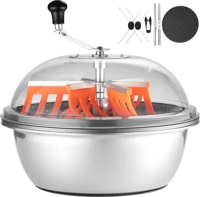 Immagine prodotto di SucceBuy Raccoglitore manuale, taglierina per boccioli da 48 cm con lame in acciaio inox, adatta per coltura idroponica umida e secca, taglierina per foglie, boccioli e fiori con meccanismo di taglio rotante