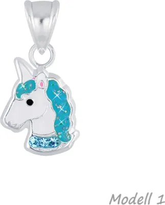 Produktbild von Kinderkette Silber 925 Kette: Einhorn Halskette für Mädchen Modell 1