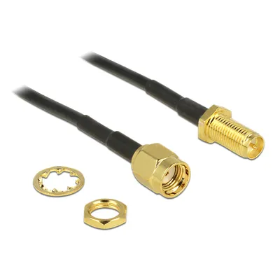 Produktbild von DeLOCK 88876, 0,2 m, RP-SMA, Schwarz