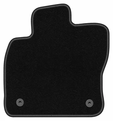 Produktbild von Fahrermatte Velours für Volkswagen Touran II 2016- (Minivan) – 1-tlg, Schwarz, passgenau – Wielganizator BASIC