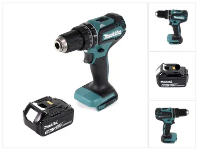 Produktbild von Makita DHP 485 G1 Akku Schlagbohrschrauber 18 V 50 Nm Brushless + 1x Akku 6,0 Ah - ohne Ladegerät
