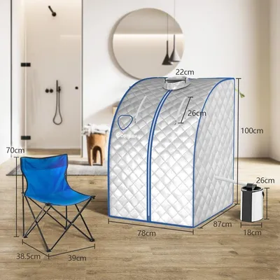 Obrázek produktu pro Přenosná parní sauna s 3litrovým bojlerem a dálkovým ovládáním