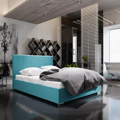 Produktbild von Doppelbett 160x200 FLEK 6 – blau