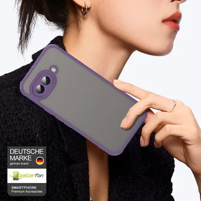Produktbild von Handyhülle für Google Pixel 9A Matt Stoßfest Schutzhülle Back cover in Lila