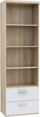 Produktbild von WARNA Standregal Sonoma Eiche / Weiß