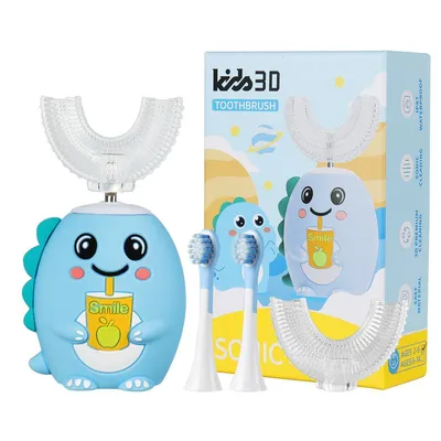 Produktbild von Tekoo Elektrische Kinderzahnbürste Schallzahnbürste Kinder U-Form & Standard, 5 Modi, Timer, IPX7