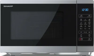 Image de Sharp YC-MG252AE-S, Arbeitsplatte, Grill-Mikrowelle, 25 l, 900 W, Eingebautes Display, LED