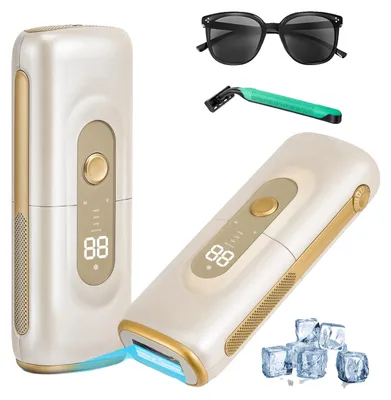 Image de Appareil d'épilation, système de refroidissement indolore, source d'alimentation électrique, efficacité du laser/IPL, tête de traitement unique, compatibilité polyvalente