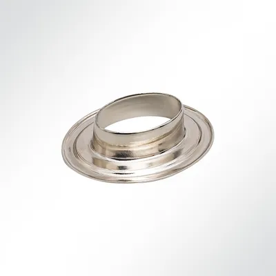 Produktbild von LYSEL® Ovalöse Messing vernickelt 19,5x12mm für Plane