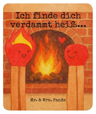 Produktbild von Mr. & Mrs. Panda Sofadecke Streichhölzer Design 130 x 155 cm - Weiß - Geschenk, Tagesdecke, Kuscheldecke, Schmusedecke, Heimdecke, Liebesgeschenk, Decke, Liebesbeweis