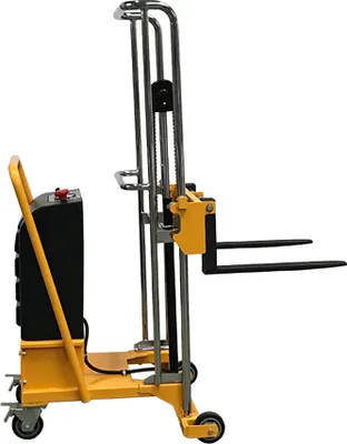 Produktbild von qteck Semi-elektrische Minilifter 550mm Gabellänge 20-1400mm Hubhöhe mit 250kg Hubkraft